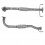 MAZDA 626 2.0 08/91-09/97 Front Pipe
