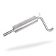 SKODA OCTAVIA 1.4 11/12-10/20 Centre Exhaust Box Silencer ESK3000